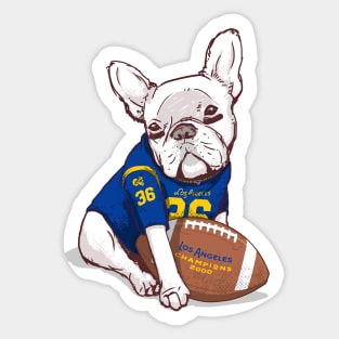 Los Angeles Football Bulldog T-Shirt Sticker